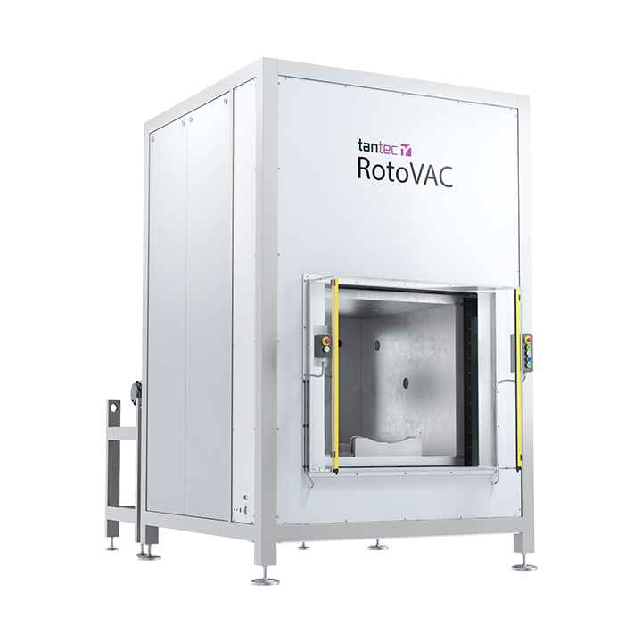Vacuum Plasma Treater | Drum design | RotoVAC Tantec RotoVAC left open