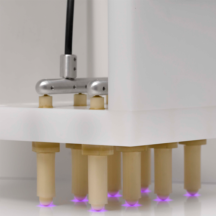 MonTEC MonTEC monitoring setup above multiple corona treatment electrodes