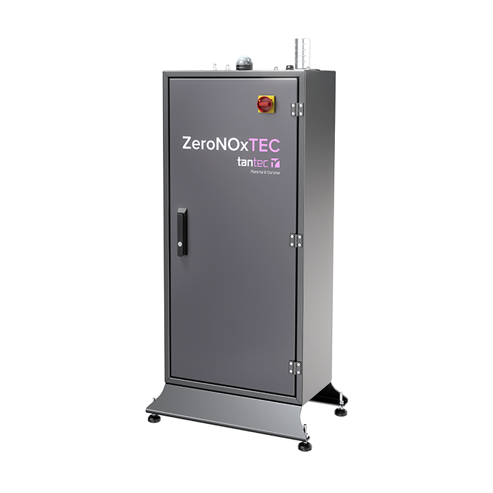 ZeroNOxTEC Front view of the enclosed ZeroNOxTEC NOx reduction system